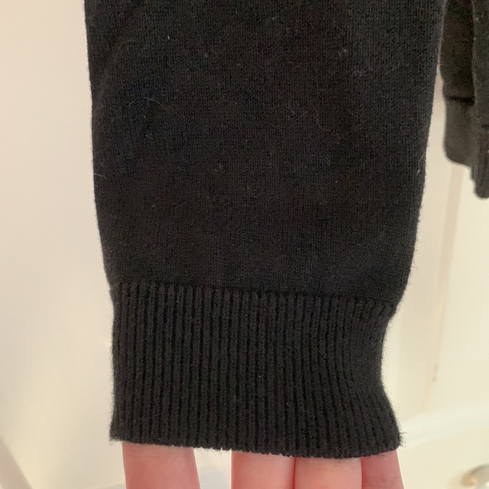 Loft black button down sweater - Picture 5 of 6